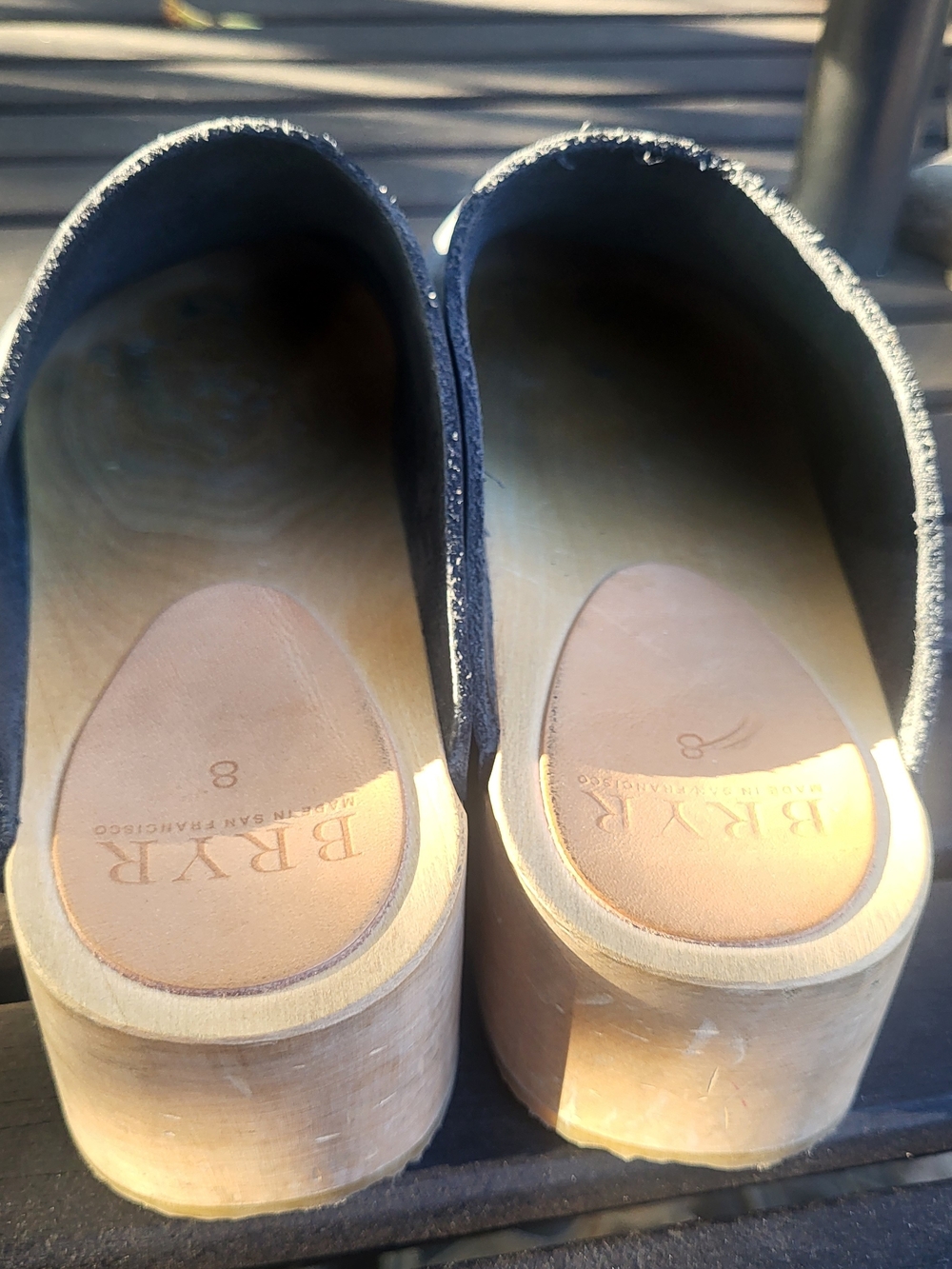 Bryr Womens The Bean Black Nubuck Clog, GUC, Size 38/8 - Picture 14 of 15